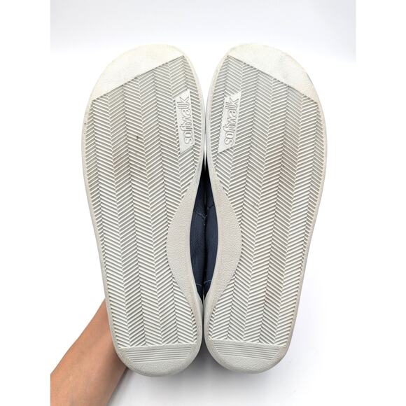 Softwalk Arezzo Sneaker Shoes Side Zip Women's Leather Blue Size US9.5 EU40 - Picture 8 of 12